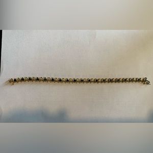 10k gold sapphire & diamond bracelet.